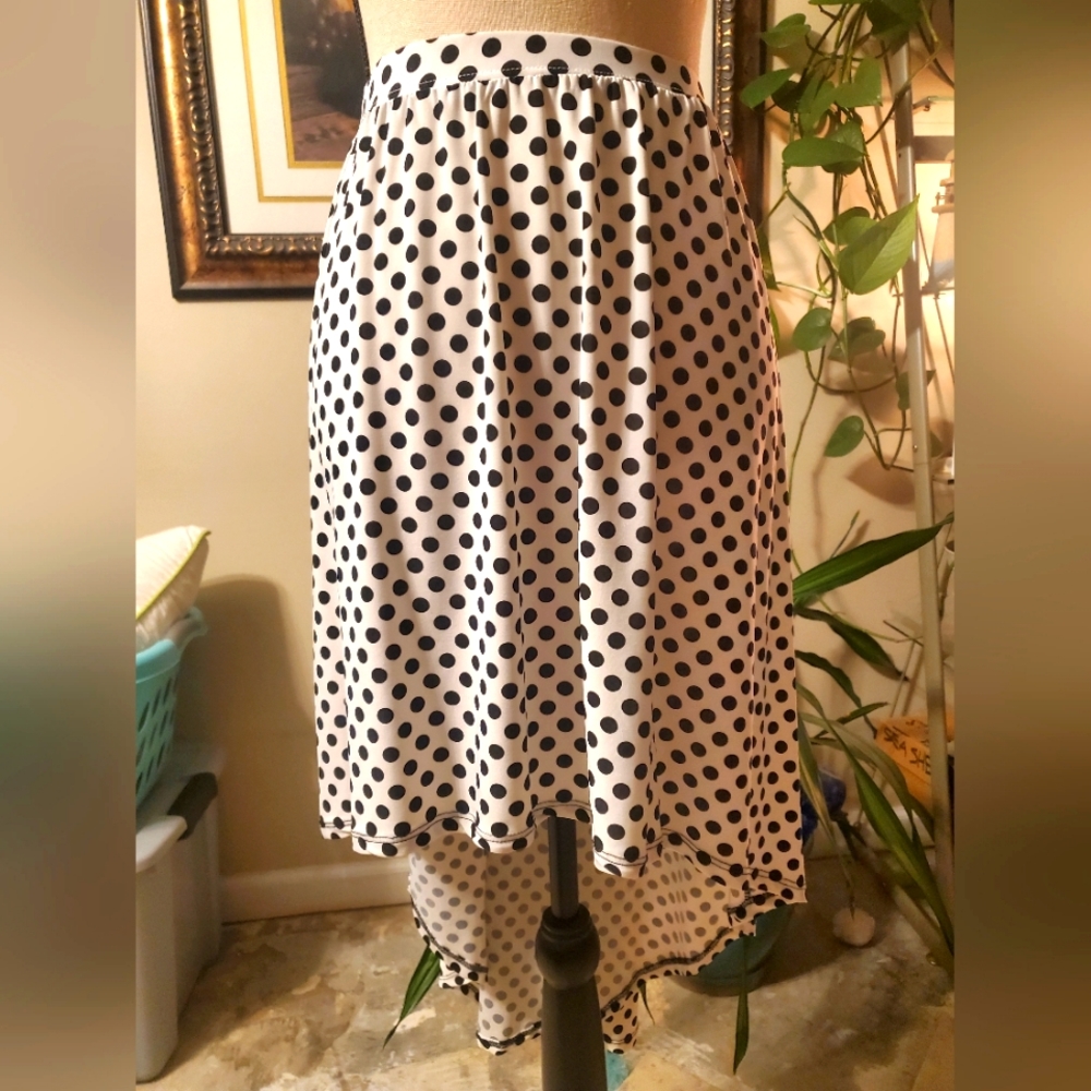 Yummy Plus Polka Dot Skirt sz 1X